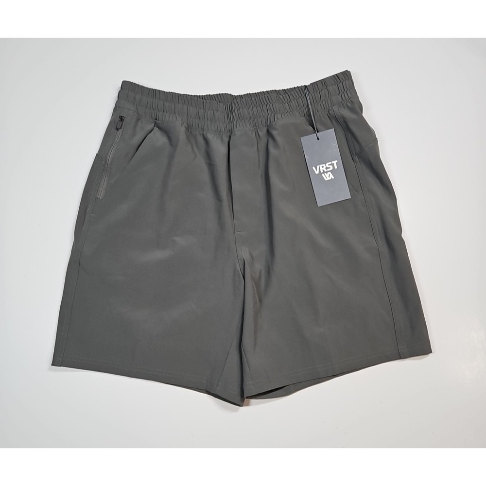 VRST Mens Gray 7" Relaxed Fit All In Unlined Shorts Size Small NWT